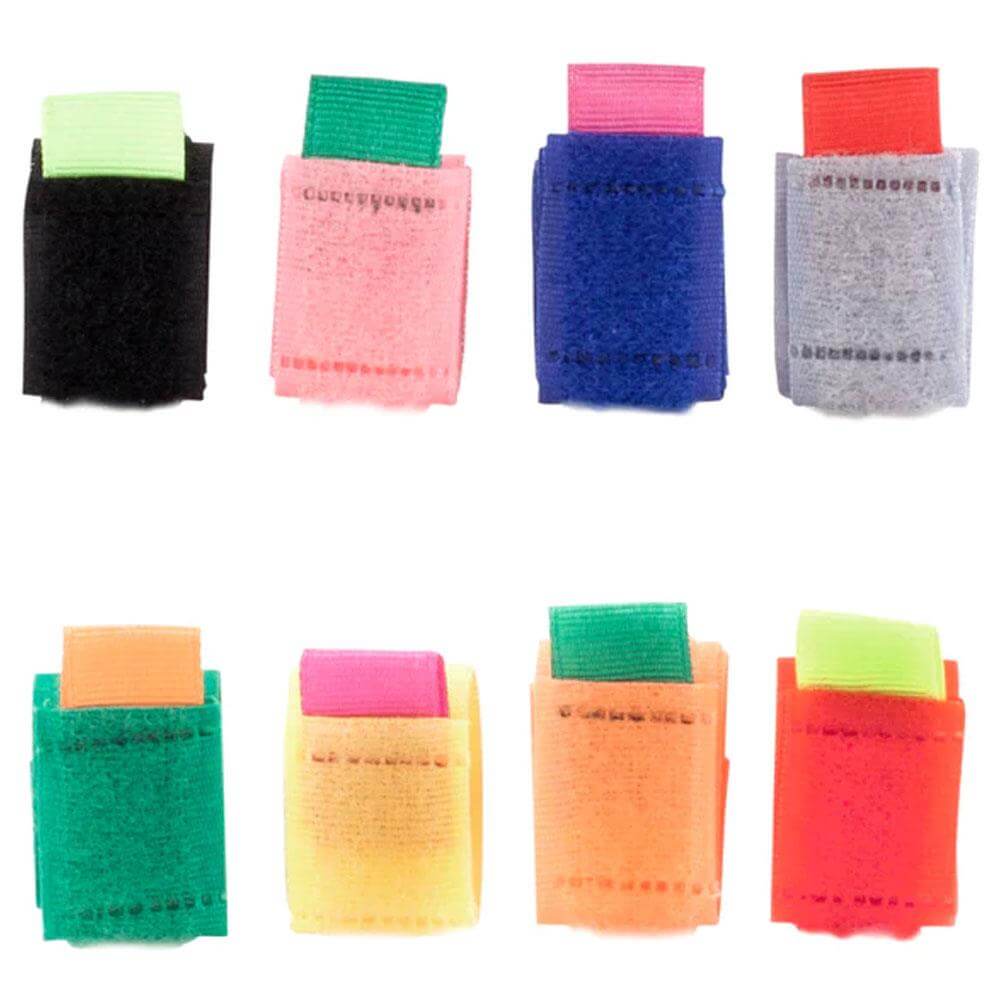 Kikkerland Set of 8 Multi Colour Assorted Cable Ties